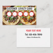 VISITE CARTE DE FIDÉLITÉ CLIENT - TAQUERIA (Devant / Derrière)