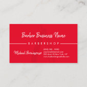 Visite Carte de Fidélité Coiffeur Barber Coiffure Remise (Dos)