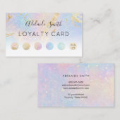 Visite carte de fidélité couleurs pastel abstrait (Devant / Derrière)