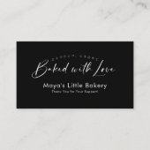 Visite Carte de fidélité de boulangerie à script élégant  (Devant)