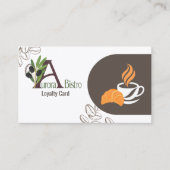 Visite Carte de Fidélité de Café Professionnelle Moderne  (Devant)