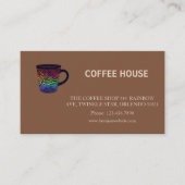 Visite Carte de fidélité de café simple moderne (Devant)