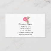 Visite Carte de fidélité de client de rose de rose (Dos)