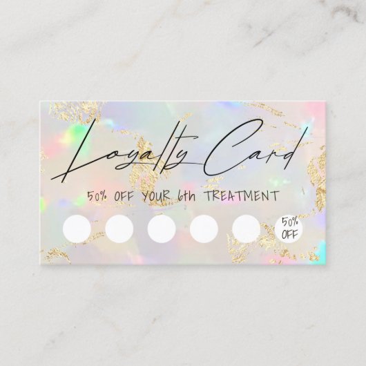 Visite carte de fidélité de conception optique fausse (Devant)