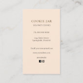 Visite Carte de fidélité de la boutique de biscuits migno (Dos)