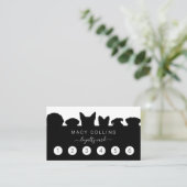 Visite Carte de fidélité de l'éleveur de chien rustique (Debout devant)