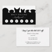 Visite Carte de fidélité de l'éleveur de chien rustique (Devant / Derrière)