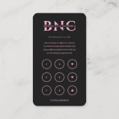 Visite Carte de fidélité de rendez-vous de technicien en (Dos)