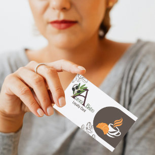 Visite Carte de Fidélité de Salon de Café Professionnel M