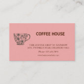 Visite Carte de fidélité de salon de café simple moderne (Devant)