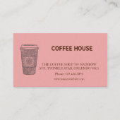 Visite Carte de fidélité de salon de café simple moderne (Devant)