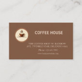Visite Carte de fidélité de salon de café simple moderne (Devant)