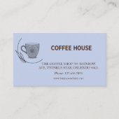 Visite Carte de fidélité de salon de café simple moderne (Devant)