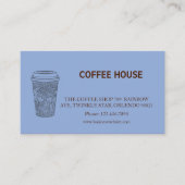 Visite Carte de fidélité de salon de café simple moderne (Devant)