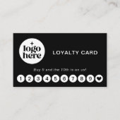 Visite Carte de Fidélité d'Entreprise avec Logo Simple Mo (Devant)