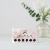 Visite carte de fidélité design de tournesol (Debout devant)