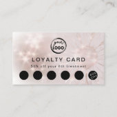 Visite carte de fidélité design de tournesol (Devant)