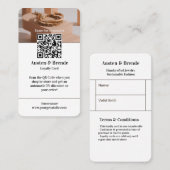 Visite Carte de fidélité - Design photo centré sur la bea (Devant / Derrière)