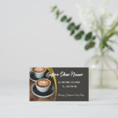 Visite Carte de fidélité entreprise modifiable Café Coffe (Debout devant)
