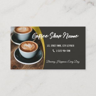 Visite Carte de fidélité entreprise modifiable Café Coffe