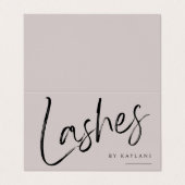 Visite Carte de fidélité et d'affaires pliée Brush Script (Extérieur déplié)