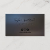 Visite Carte de fidélité Faux Holographique noir (Dos)