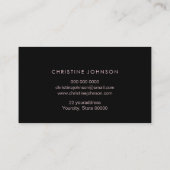 Visite carte de fidélité faux parties scintillant rose pa (Dos)