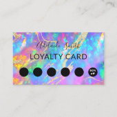 Visite carte de fidélité feu opal gemstone (Devant)