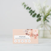 Visite Carte de fidélité Floral et Lignes (Debout devant)