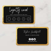Visite Carte de fidélité Gold (Devant / Derrière)