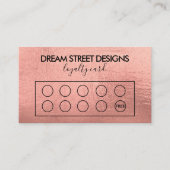 Visite Carte de fidélité Gold Logo personnalisée (Devant)