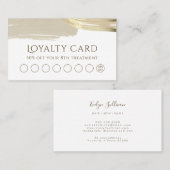 Visite Carte de fidélité Gold Paint Brush (Devant / Derrière)