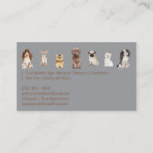 Visite Carte de fidélité Gray Dog Walker Paw (Dos)
