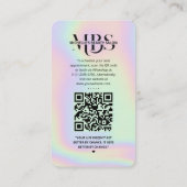 Visite Carte de fidélité Hologramme moderne (Dos)