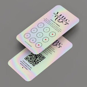 Visite Carte de fidélité Hologramme moderne