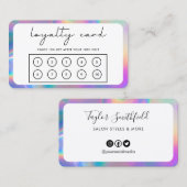 Visite Carte de fidélité Holographique aux Faux de la fro (Devant / Derrière)