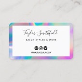 Visite Carte de fidélité Holographique Faux (Dos)