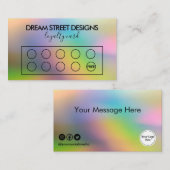 Visite Carte de fidélité Logo Personnalisée (Devant / Derrière)