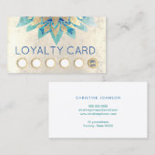 Visite carte de fidélité lotus moderne (Devant / Derrière)