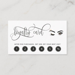Visite Carte de fidélité maquillage wink eye lashes exten