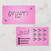 Visite Carte de fidélité métallique (Devant / Derrière)