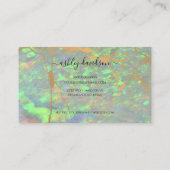 Visite Carte de fidélité moderne Green Opal (Dos)