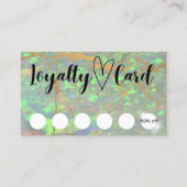 Visite Carte de fidélité moderne Green Opal (Devant)