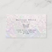 Visite carte de fidélité nacre papillon (Dos)