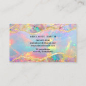 Visite carte de fidélité néon opal stone (Dos)