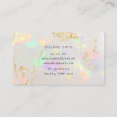 Visite carte de fidélité opal blanc (Dos)