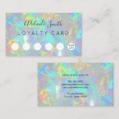 Visite carte de fidélité opal gemstone (Devant / Derrière)