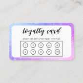 Visite Carte de fidélité Parties scintillant Faux Bordure (Devant)