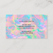 Visite carte de fidélité pastel opal texture (Dos)