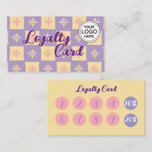 Visite Carte de fidélité personnalisée du logo de l'entre